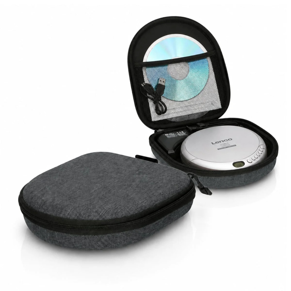 Lenco kott Carrying Case with Powerbank for Discman PBC-050GY