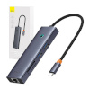Baseus USB jagaja Hub 7w1 UltraJoy 7-Port ( USB-C to 1xHDMI4K@30Hz + 2xUSB 3.0 + 1xPD +RJ45 + SD/TF3.0)