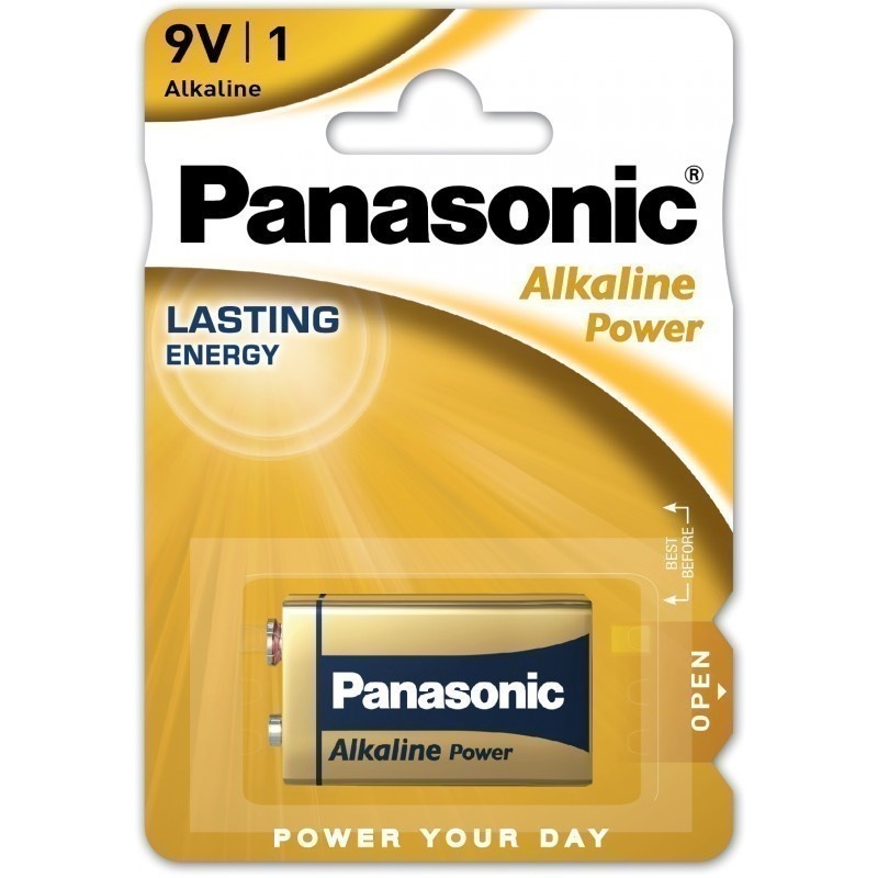 Panasonic patarei 1.5V Alkaline Power 9V block