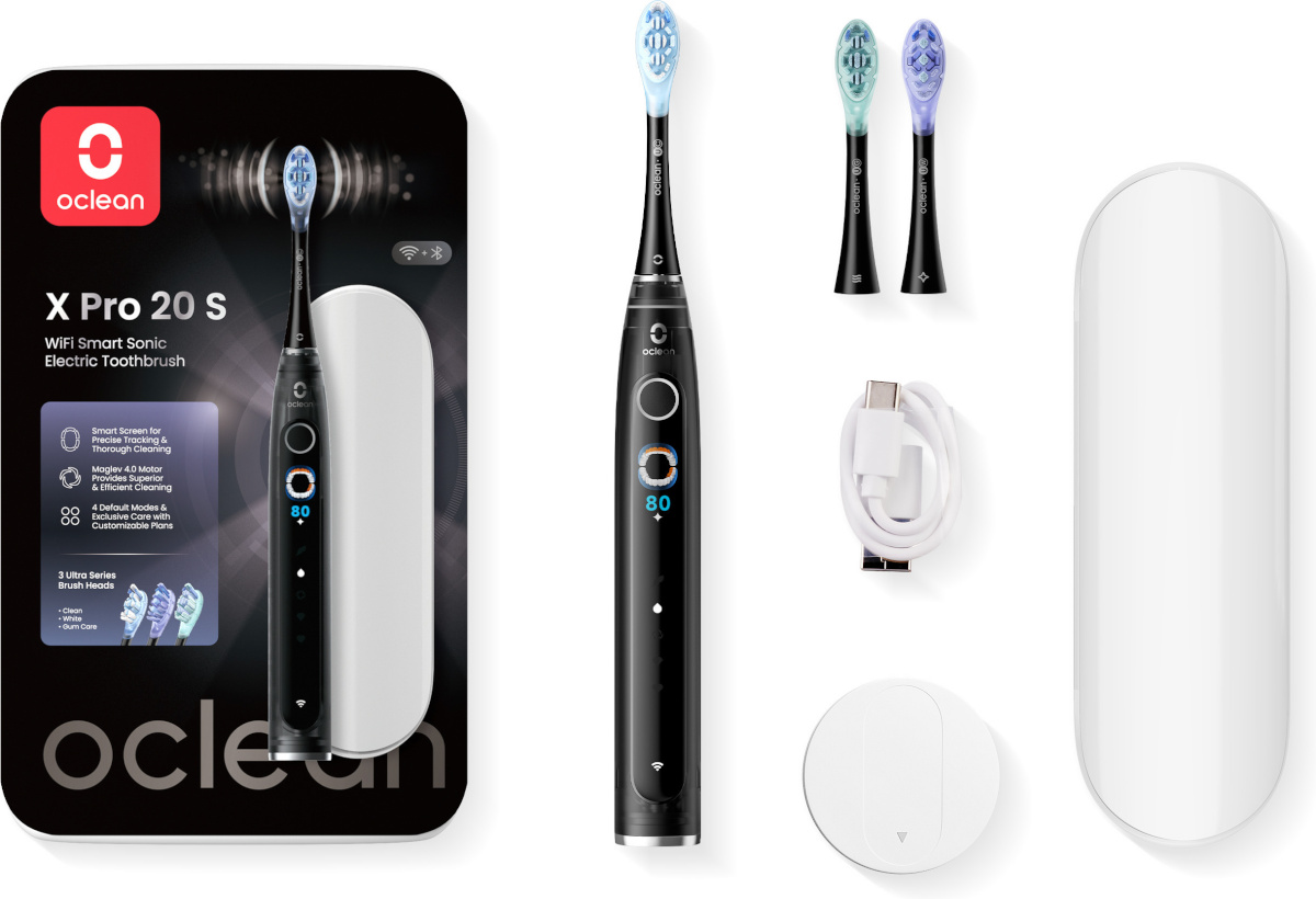 Oclean elektriline hambahari X Pro 20 S Electric Toothbrush, must