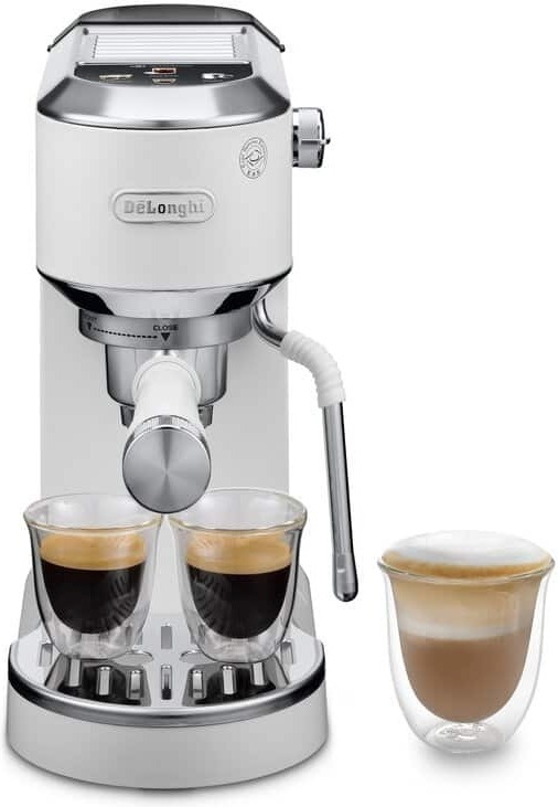 DeLonghi espressomasin  EC890.WI Dedica Duo Manual Espresso Machine, valge