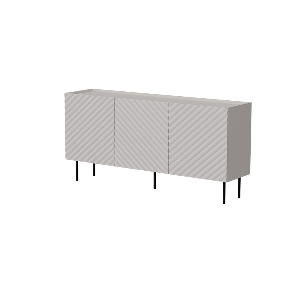 Cama Meble puhvetkapp LUCCA 3D chest of drawers 165x40x80 cashmere