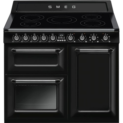 Smeg elektripliit TR103IBL2 Victoria, 5 x induktsioon, 3 x elektriahi, aurupuhastus, 100 cm, must