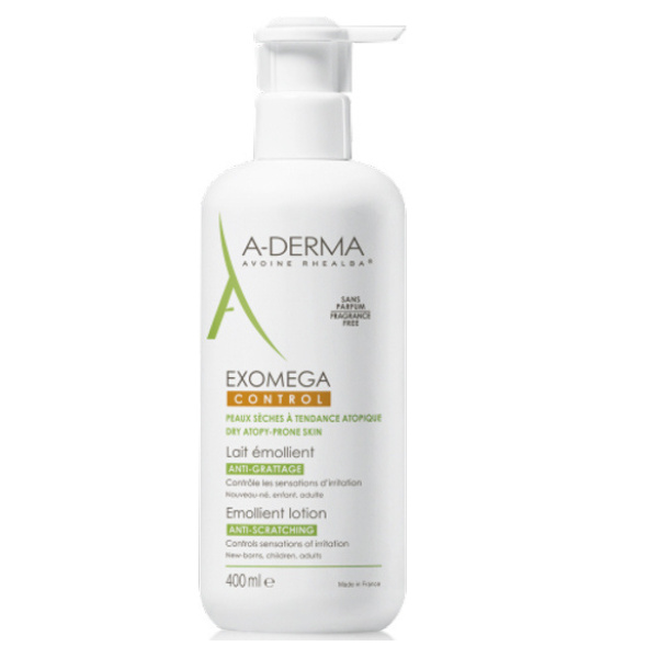 A-Derma ihupiim Exomega Control Leevendab sügelust ja ärritust (400ml)