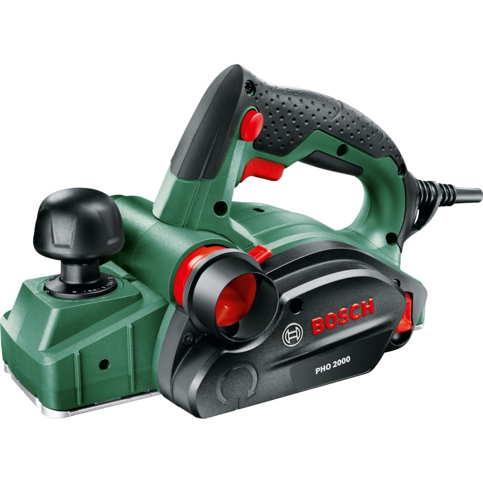 Bosch höövel PHO 2000 Electric Planer 680W, roheline/must