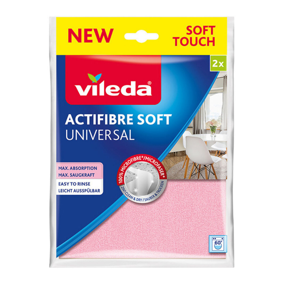 Vileda Puhastuslapid Actifibre Soft 171813 2,72 x 2 x 56 x 2cm (2-osaline)