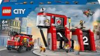 Lego klotsid City 60414 Tuletõrjedepoo Koos Tuletõrjeautoga