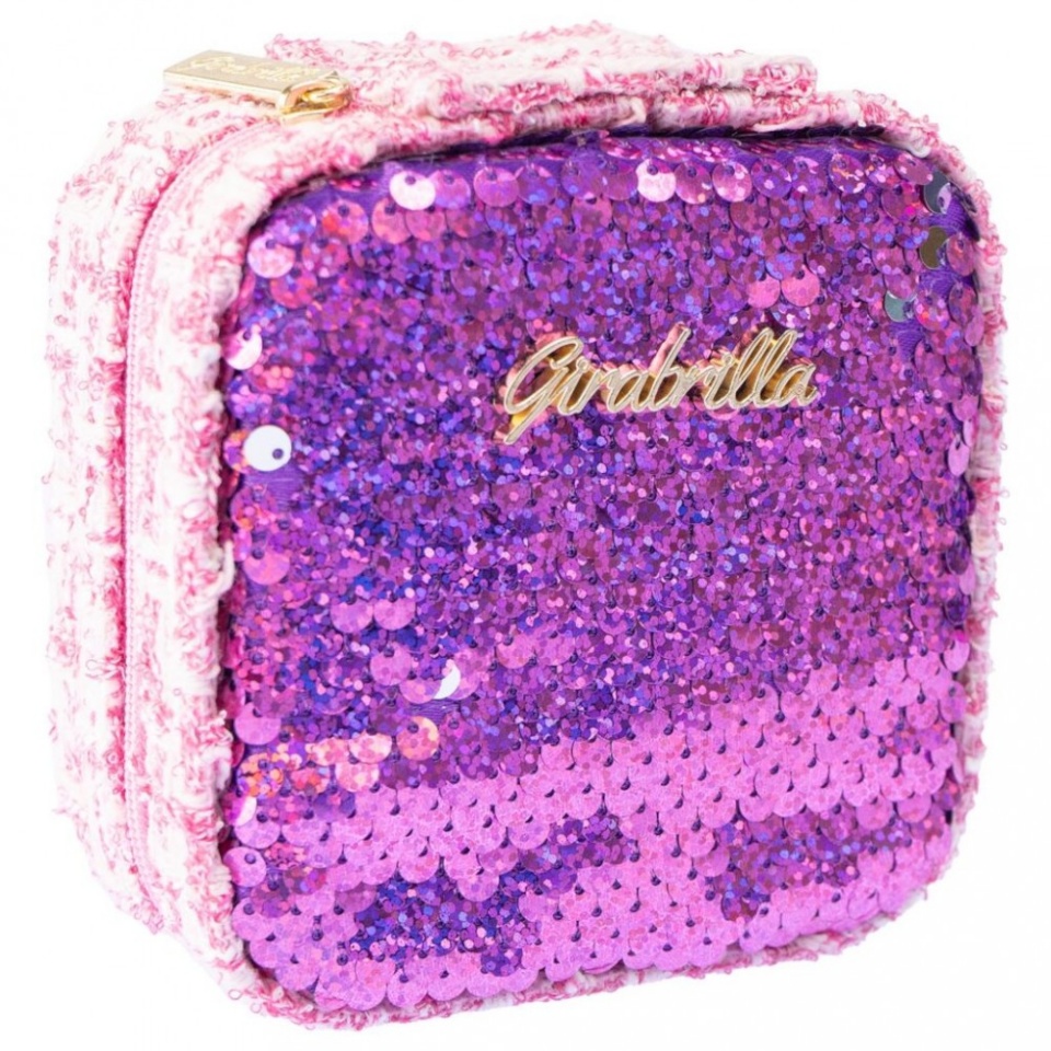 Nice Mini makeup suitcas dark roosa