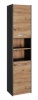 Top E Shop vannitoakapp S40 ANTRACYT/ARTISAN bathroom storage cabinet