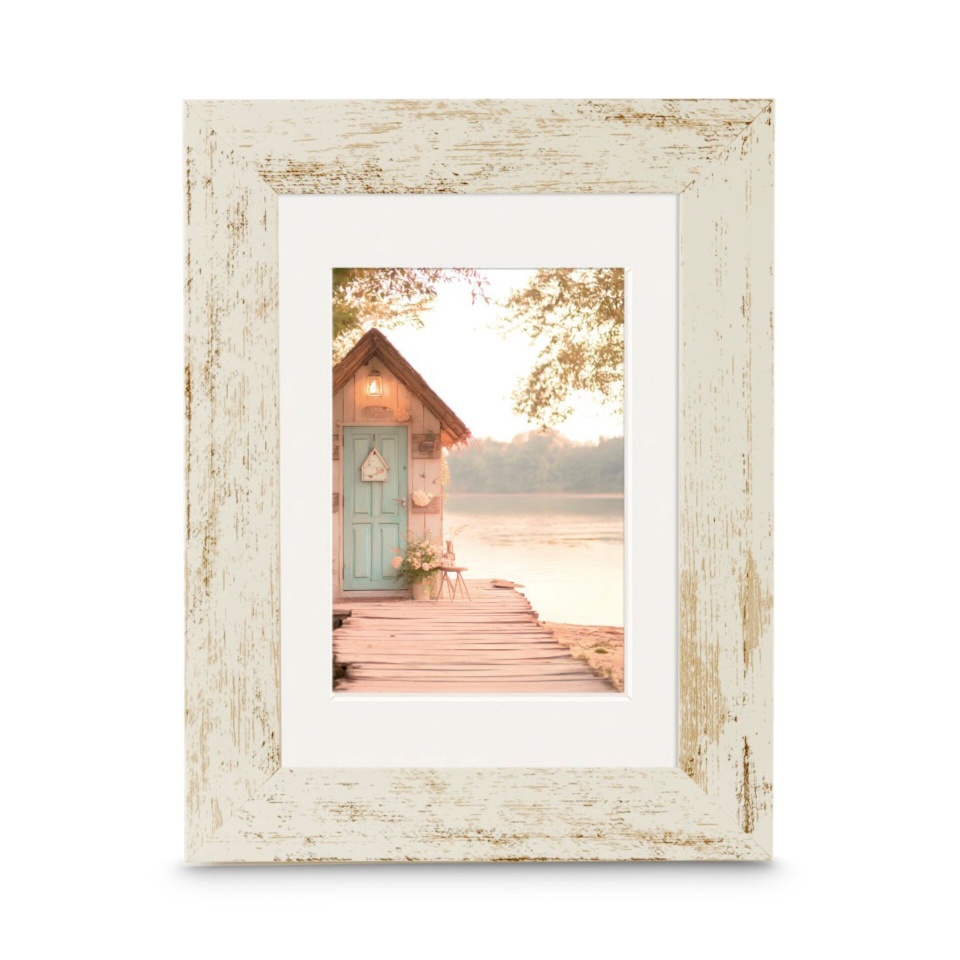 Hama pildiraam Cottage Altweiß 20x30 Kunstst.inkl.Passepartout 193346