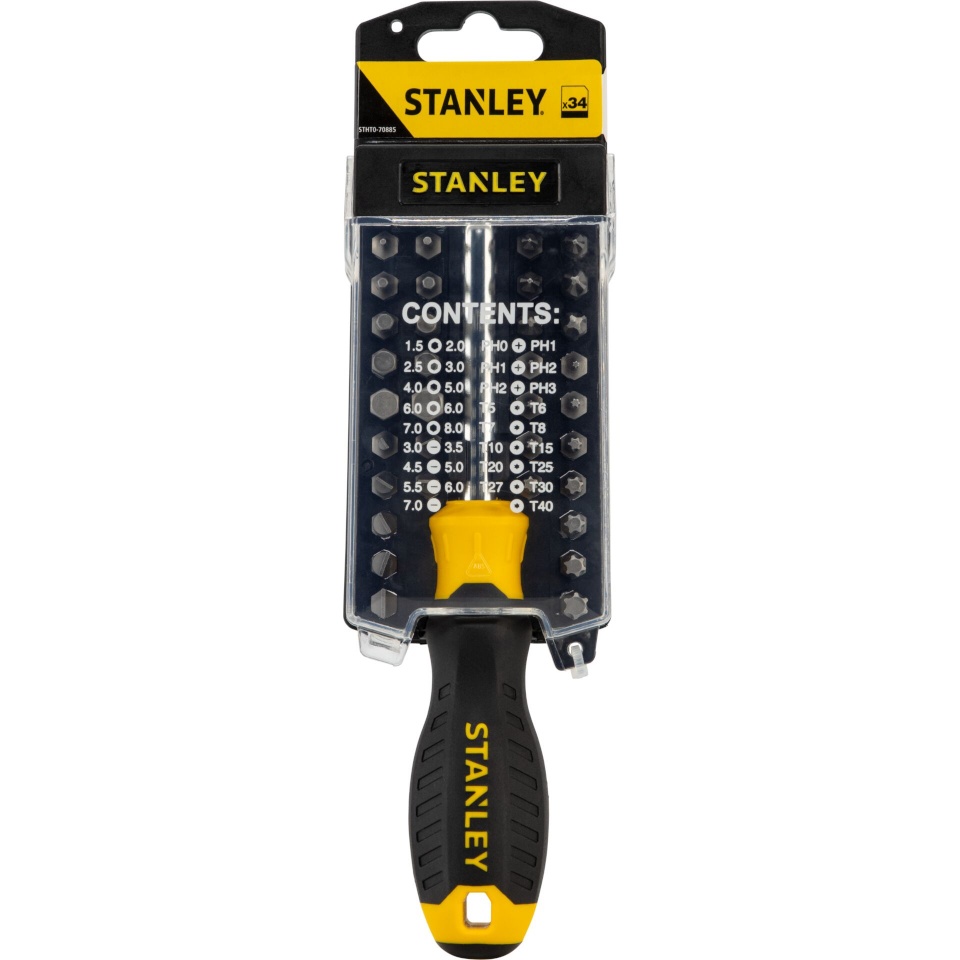 Stanley Black&decker kruvikeeraja Stanley STANLEY MULTIBIT S/D SET - 34PC