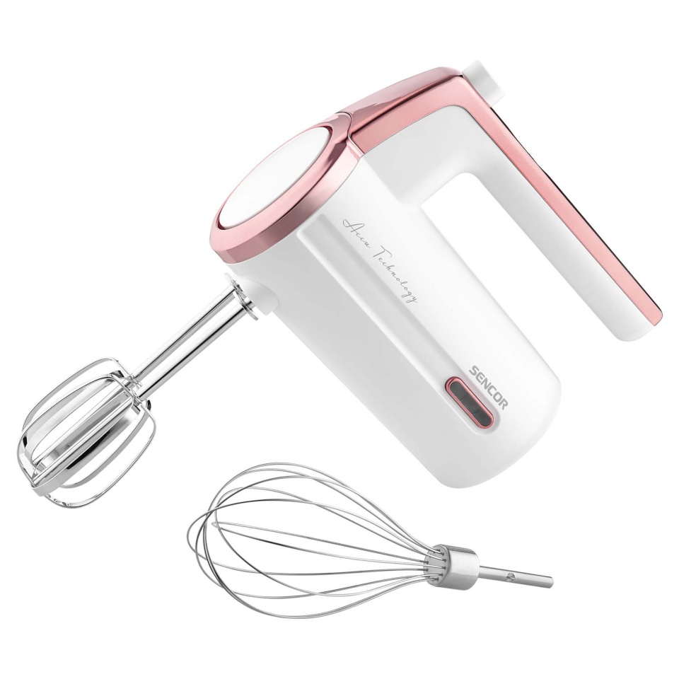 Sencor käsimikser SHM9000WH Cordless Hand Mixer, valge/roosa kuld