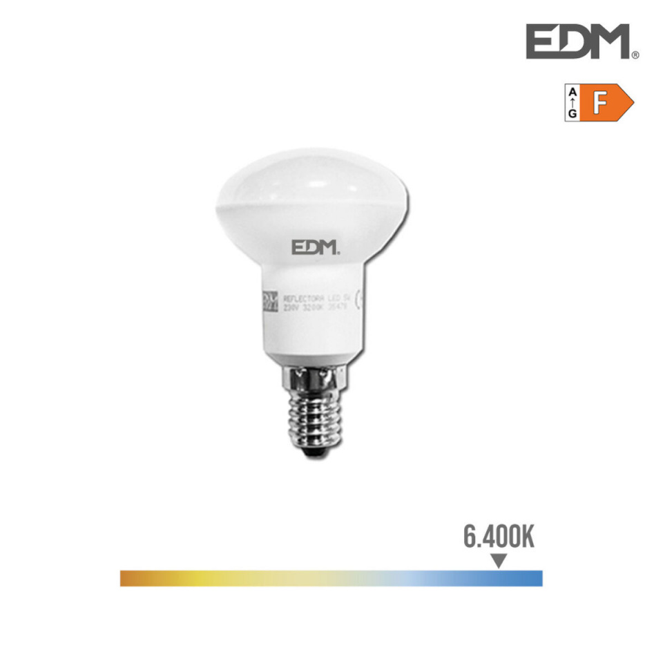 EDM LED pirn Helkur F 7 W E27 470 lm Ø 6,3x10cm (6400 K)
