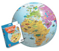 Caly täispuhutav gloobus Globe 42 cm - Wonders of the world