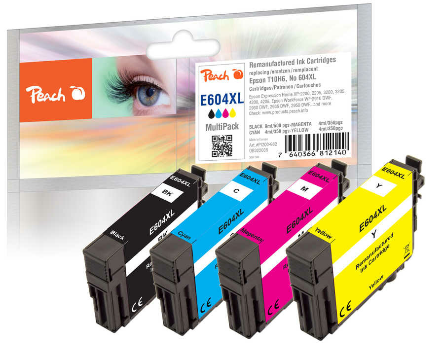 Peach tindikassett Epson Nr.604XL MultiPack(Plus) remanufactured