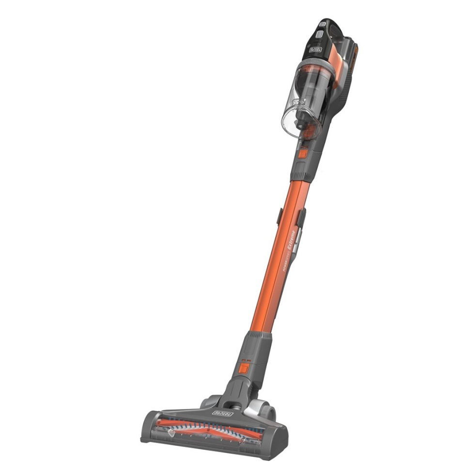 Black+Decker tolmuimeja BHFEV182C-QW stick vacuum/electric broom 2-in-1 stick vacuum Battery Dry Bagless oranž, Titanium 2 Ah