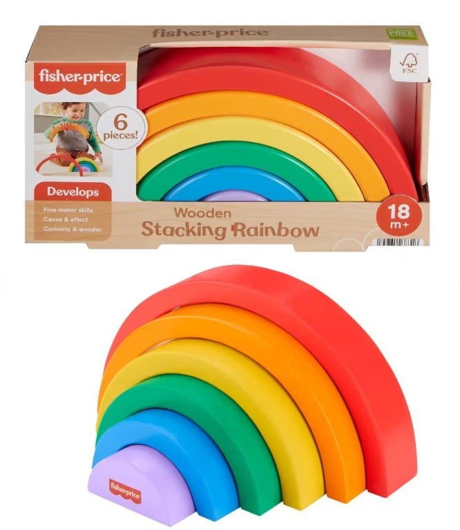Fisher Price pusle puidust Rainbow