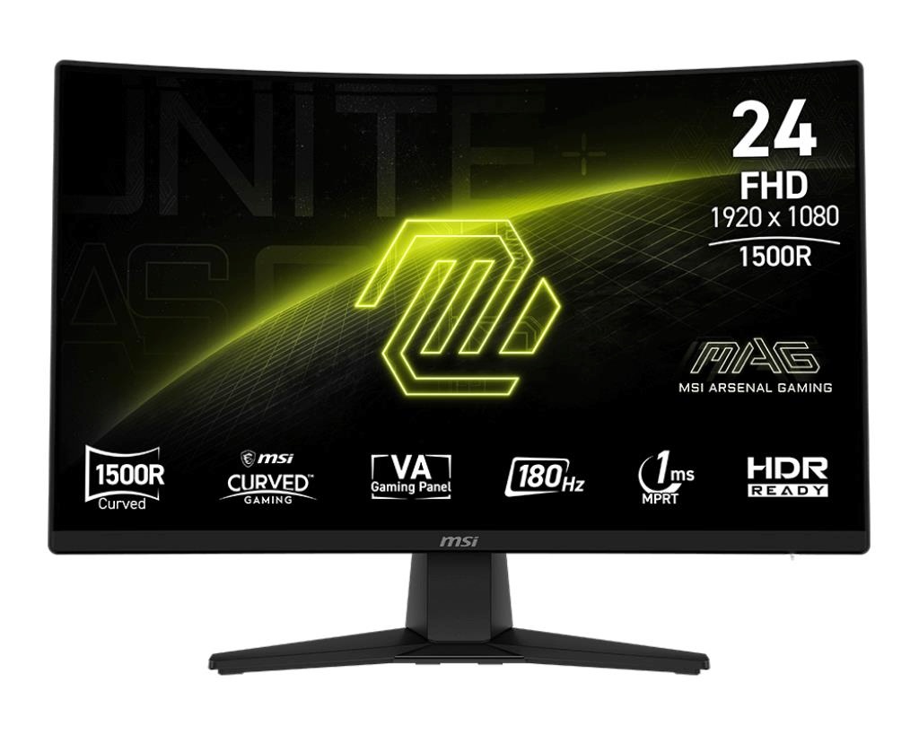 MSI monitor MAG 242C - 23.6" | VA Curve 1500R | Full HD | 4ms | 180Hz