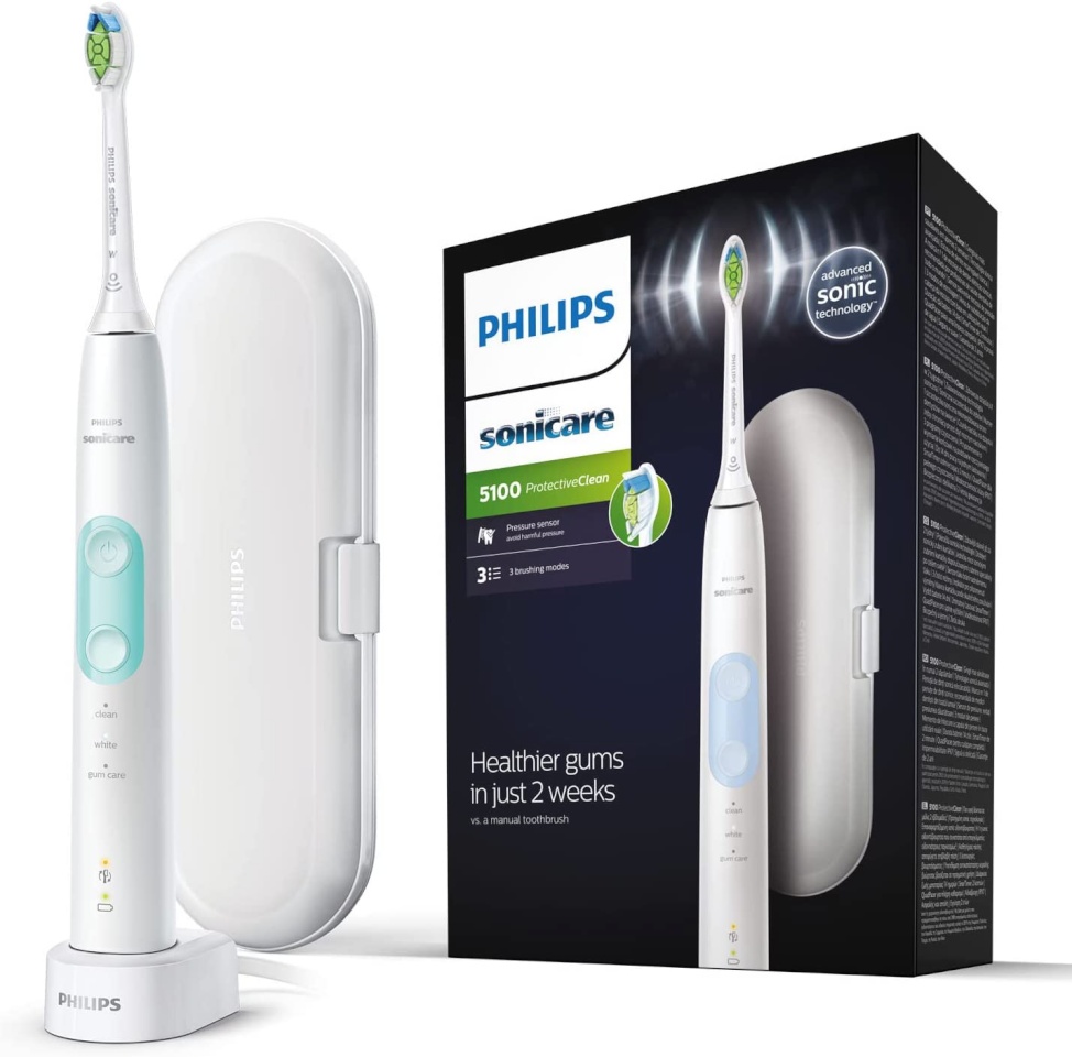 Philips elektriline hambahari HX6857/28 Series 5100 Sonicare ProtectiveClean Electric Toothbrush, valge