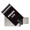Philips mälupulk 2in1 OTG 32GB USB 2.0 + Micro B Midnight must