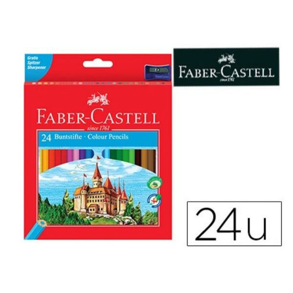 Faber-Castell Värvilised pliiatsid 120124 Mitmevärviline 24 Tükid, osad