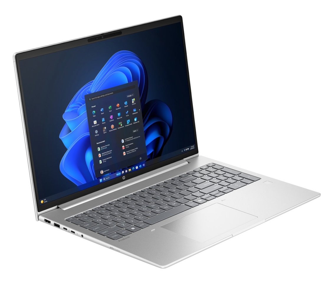 HP sülearvuti ProBook 4 G1a AI PC AMD Ryzen 7 250 Laptop 40.6 cm 16" WUXGA 16GB RAM DDR5-SDRAM Wi-Fi 6E 802.11ax Windows 11 Pro hõbedane