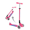 Globber tõukeratas Primo Foldable Plus Lights (roosa/hellblau)