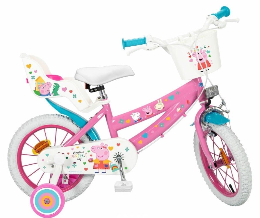 Toimsa laste jalgratas 14" Peppa Pig TOI1495, roosa