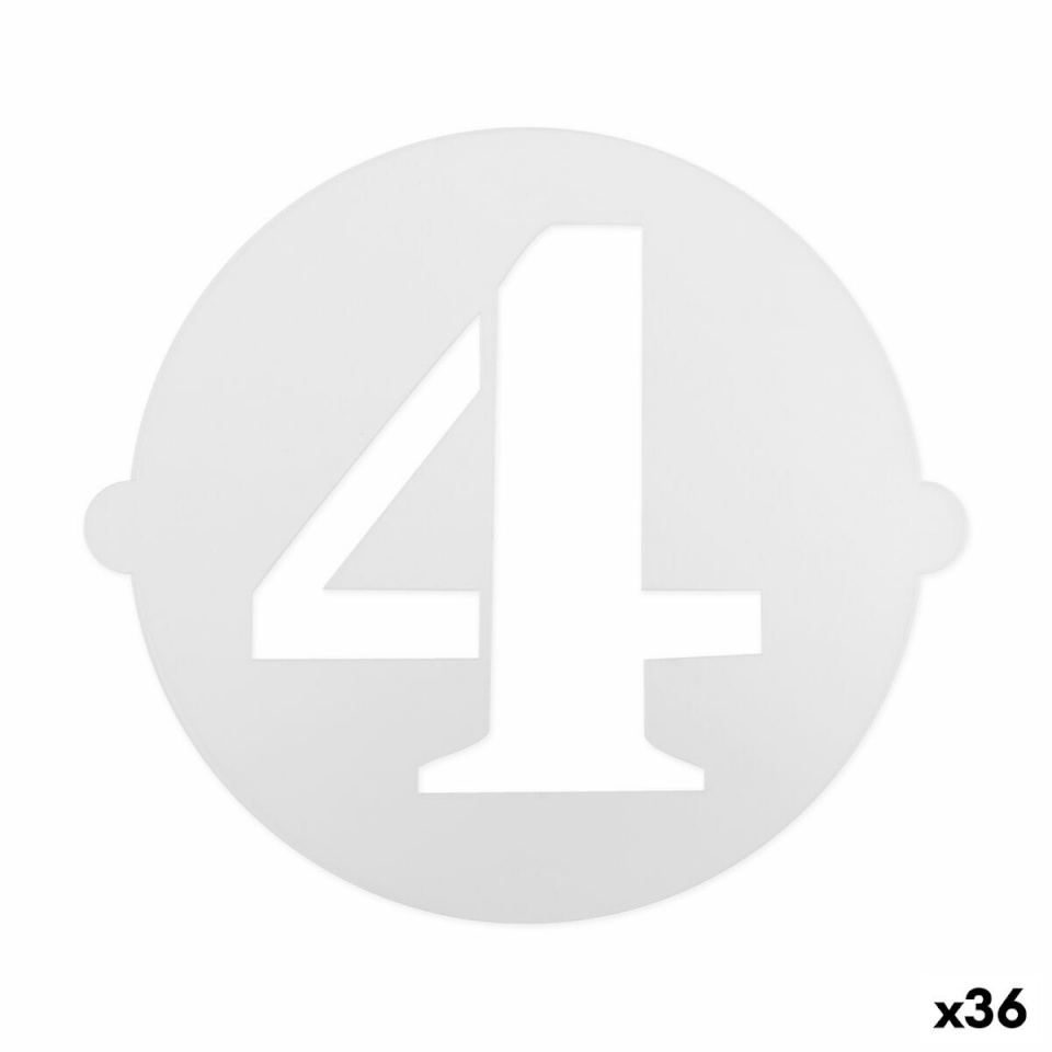 Algon Tordi šabloon 25cm Numbrid 4 (36tk)