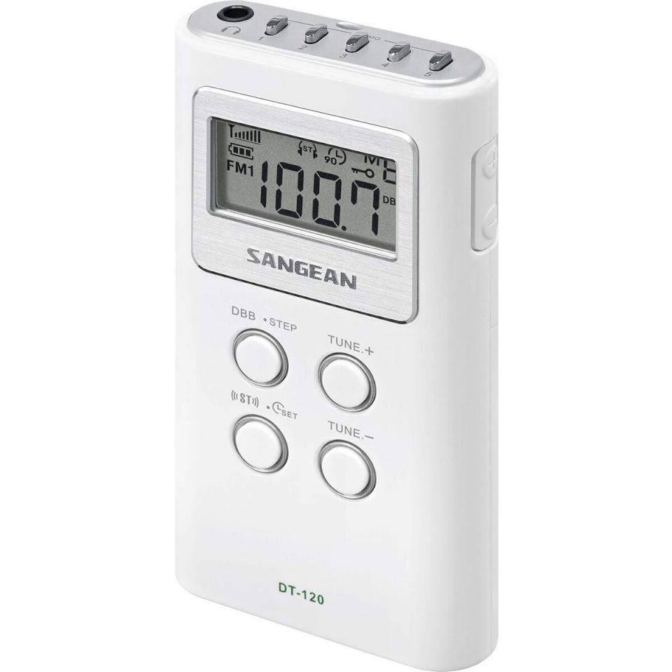Sangean transistorraadio DT-120 valge