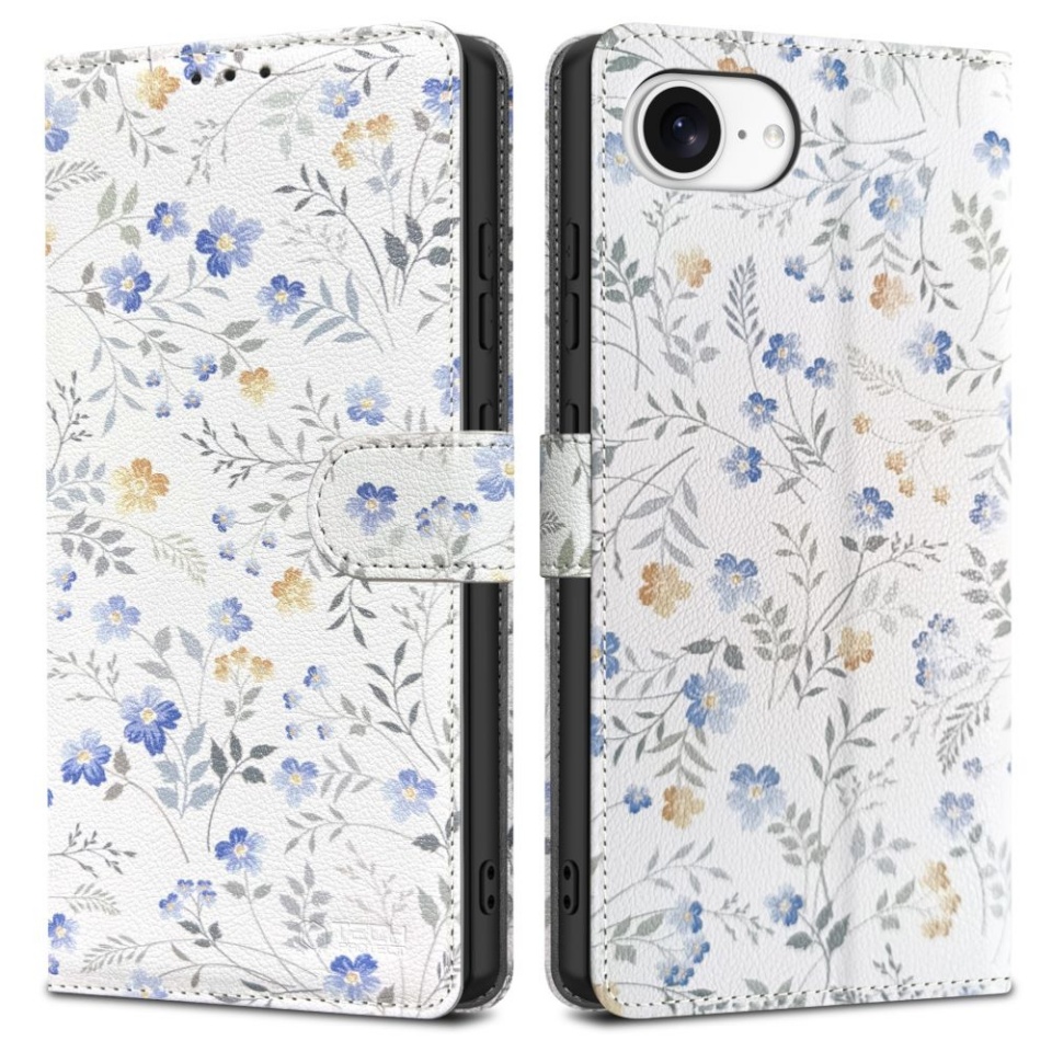 Tech-Protect WALLET iPhone 16E SPRING FLOWERS