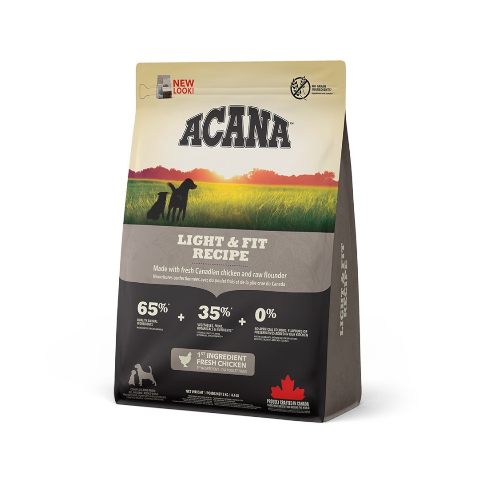 Acana kuivtoit koerale Heritage Adult Light & Fit Dog 2kg