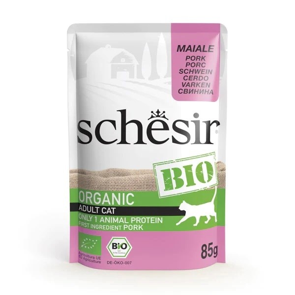 Agras Pet Foods kassitoit Schesir Bio Pork, 85g