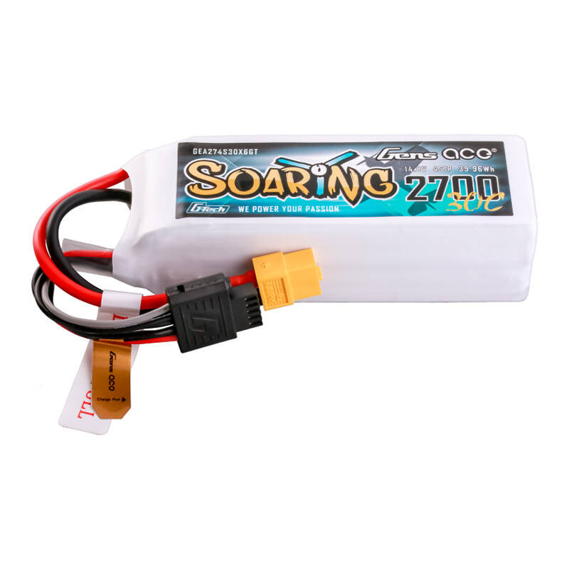 Gens ace aku G-Tech Soaring 2700mAh 14.8V 30C 4S1P LiPo XT60