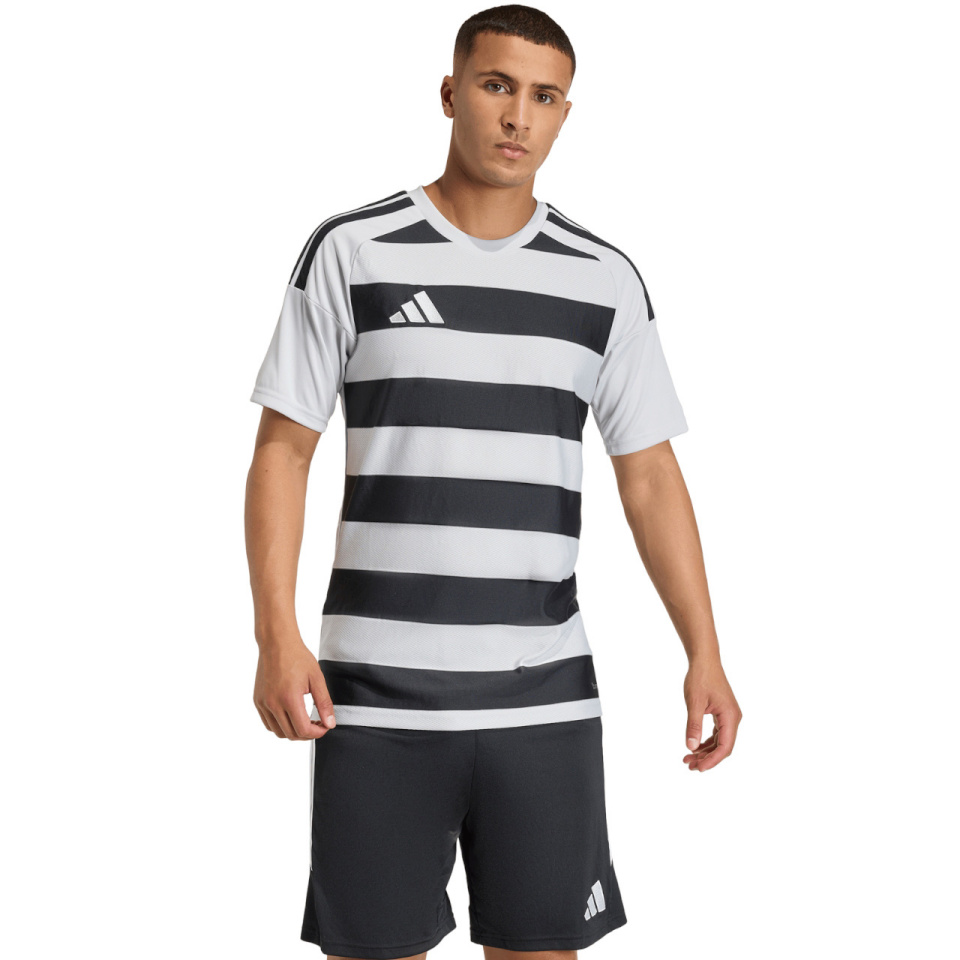Adidas Teamwear T-särk meestele Hooped 26 Jersey hall-must KF3396 suurus S