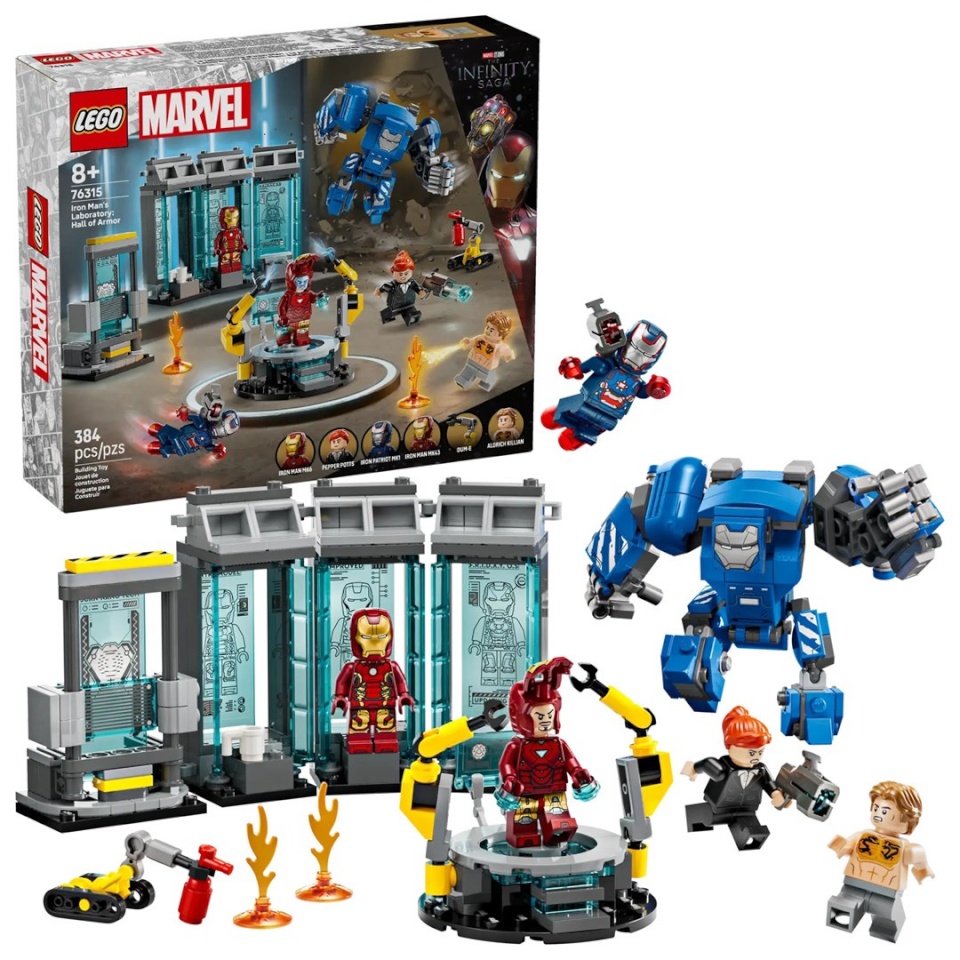 Lego klotsid MARVEL 76315 Iron Man’s Laboratory: Hall of Armor