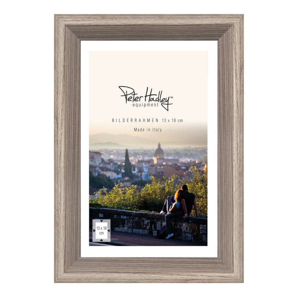 Peter Hadley pildiraam Orvieto 13x18 cm pruun, Wooden Frame, puidust raamiga