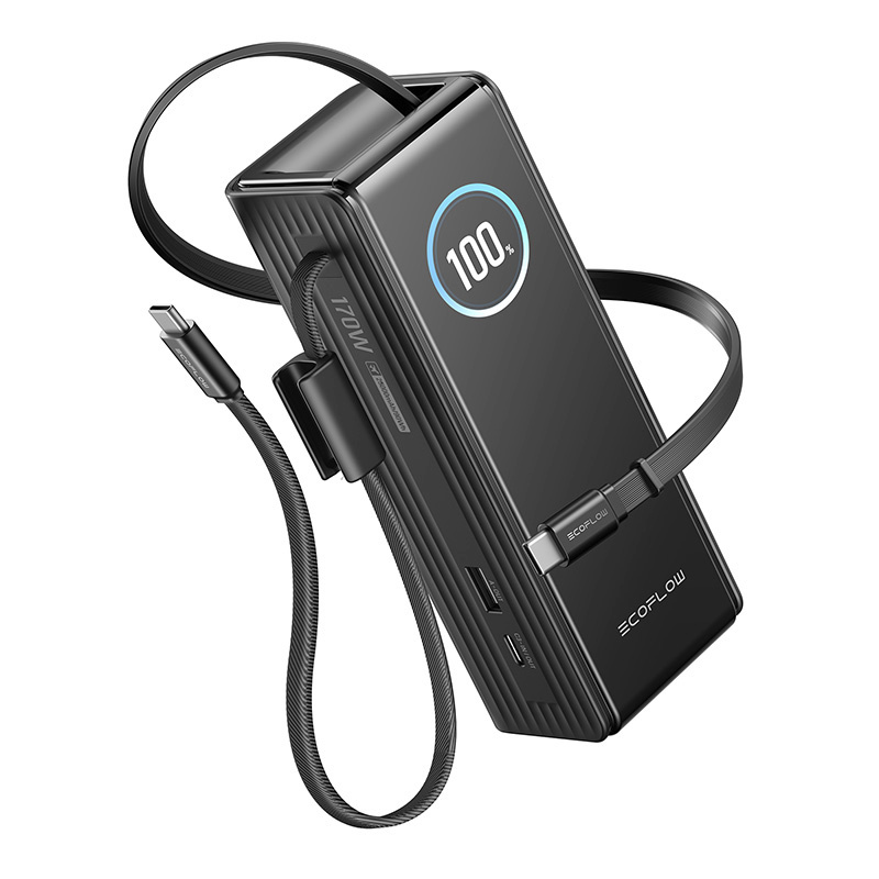 Ecoflow akupank EcoFlow RAPID 25000mAh, 170W (built-in 100W cables).