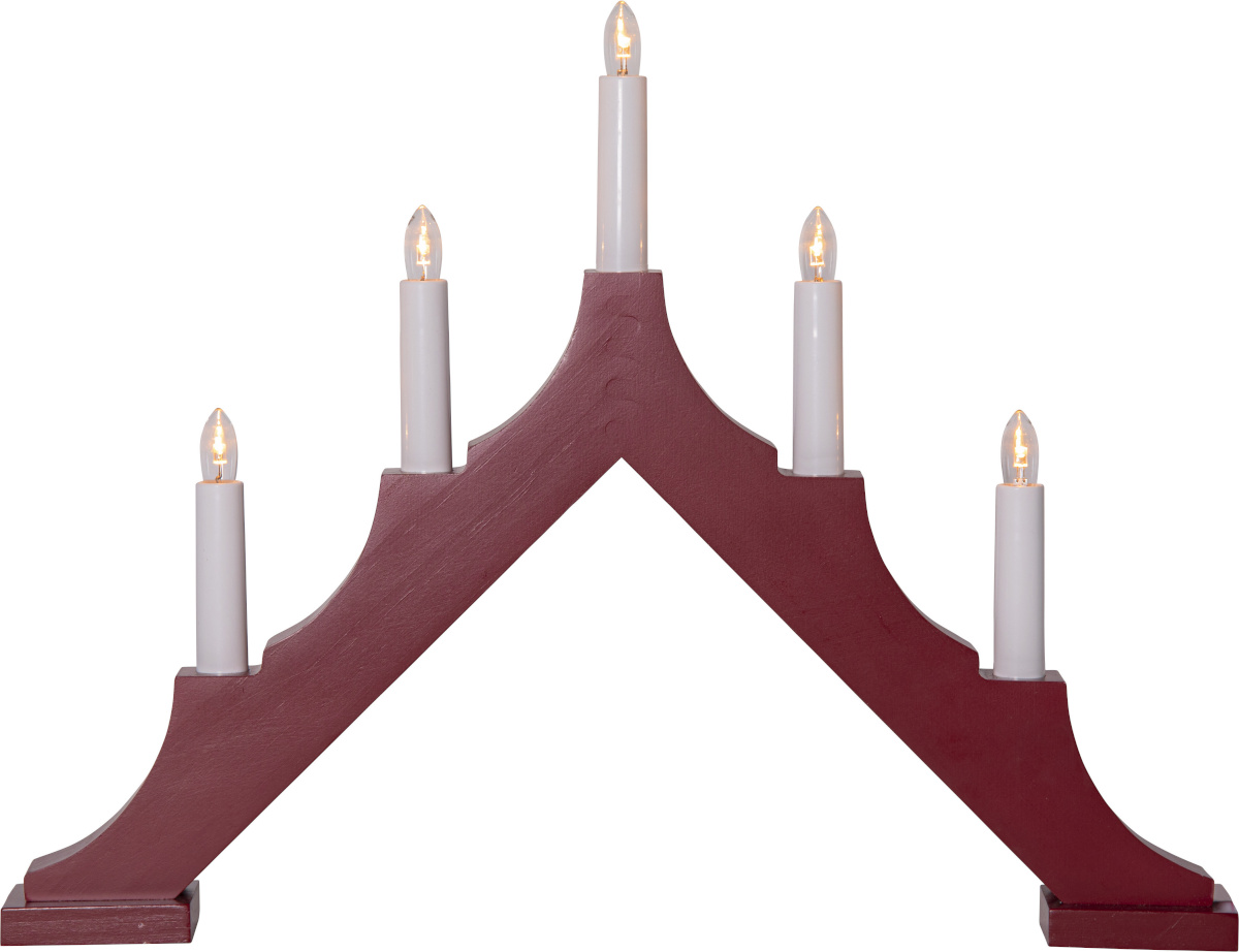Star Trading jõulutuled Alma Candlestick, punane