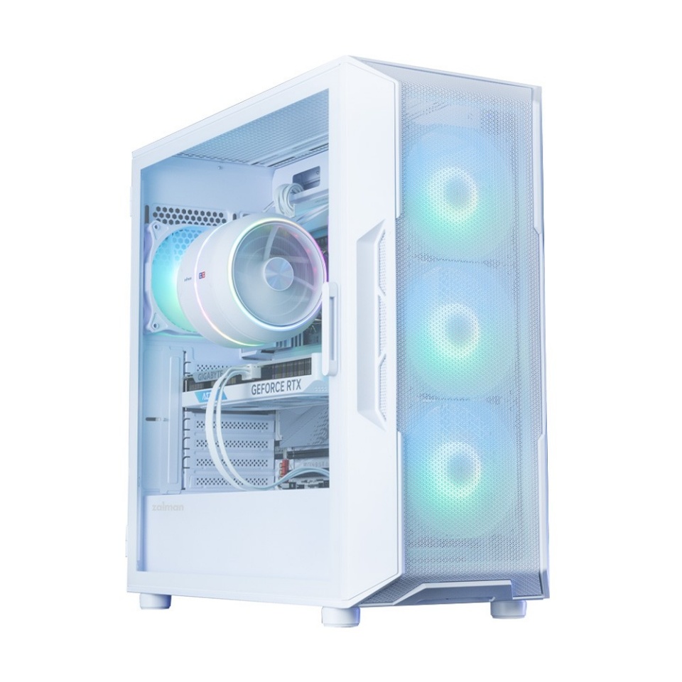 Zalman korpus PC case I3 NEO V2 Mid Tower ARGB fan x4 valge