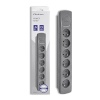 Qoltec pikendusjuhe Power strip 6 sockets, 1.8m, hall