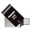 Philips mälupulk 2in1 OTG 16GB USB 3.1 + USB C Midnight must