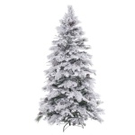 BGB Christmas Jõulupuu valge roheline PVC Metall Polüetüleen Lumine 240 cm