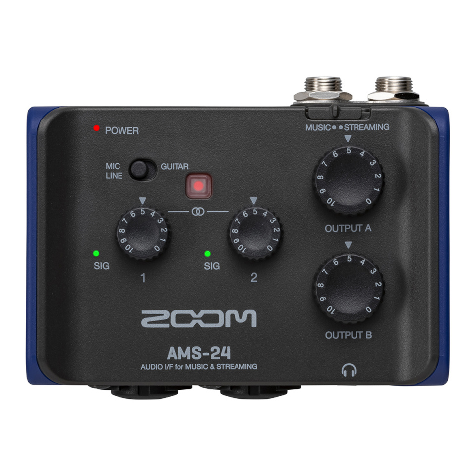 Zoom AMS-24 Audio Interface for Musik & Streaming