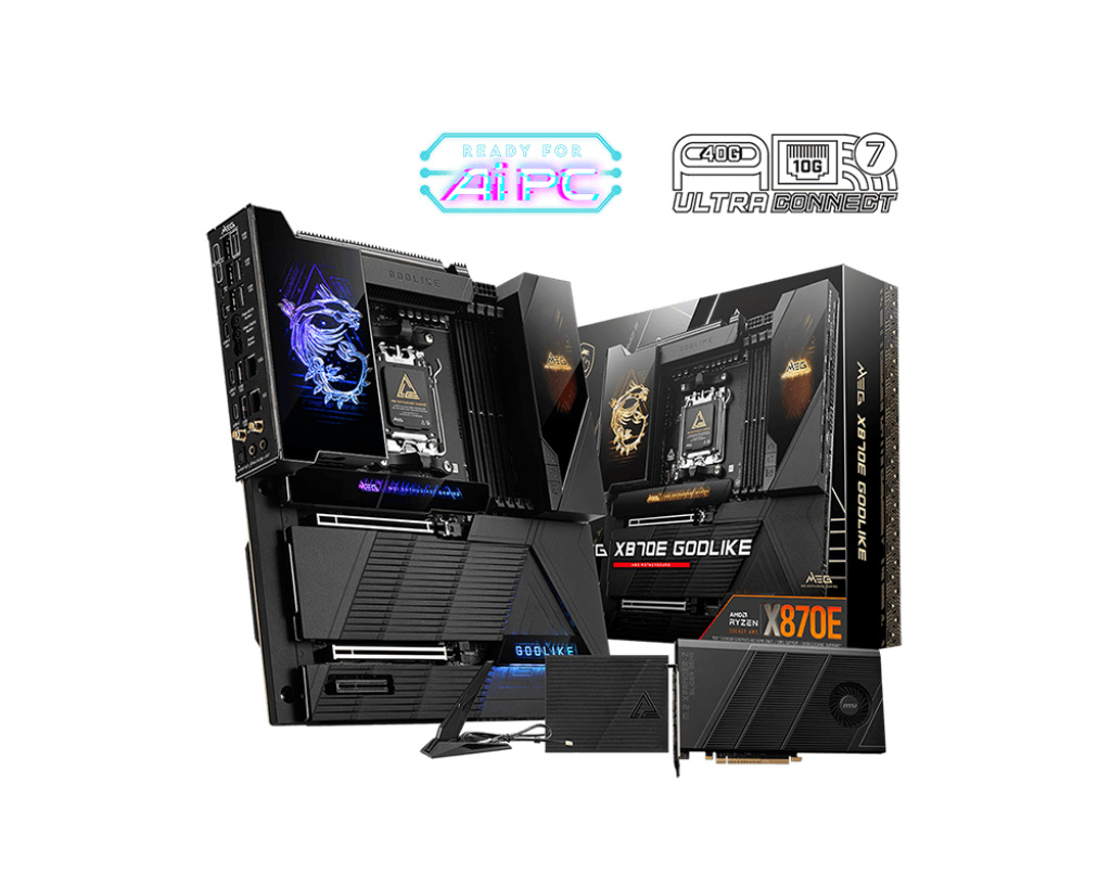 MSI emaplaat MEG X870E GODLIKE |, AMD | AM5 | SATA, M.2 | Number of SATA connectors 4