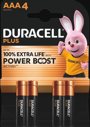 Duracell patareid Plus Boost MN2400 AAA BL4 |