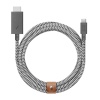 Native Union laadimiskaabel Belt cable USB-C to HDMI 3m Zebra