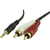 Intos helikaabel InLine 2x RCA -> 3,5 mm, 1,8 m