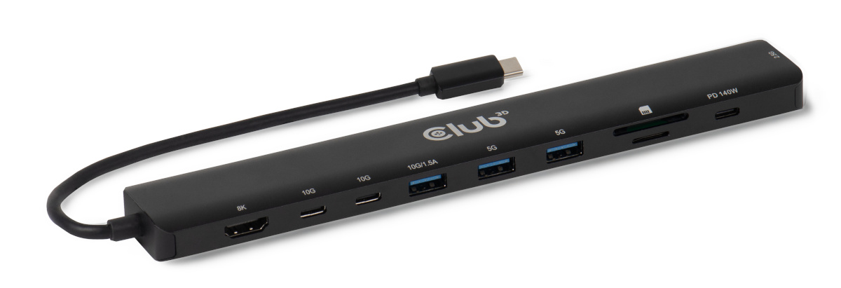 Club3d Nb Acc Docking Station 10in1, USB-c 140w