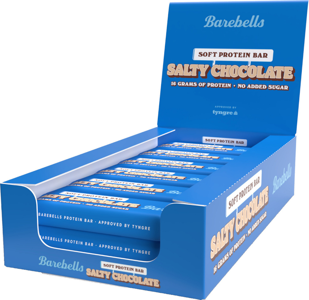 Barebells proteiinibatoon Soft Salty Chocolate, 55g, 12-pakk